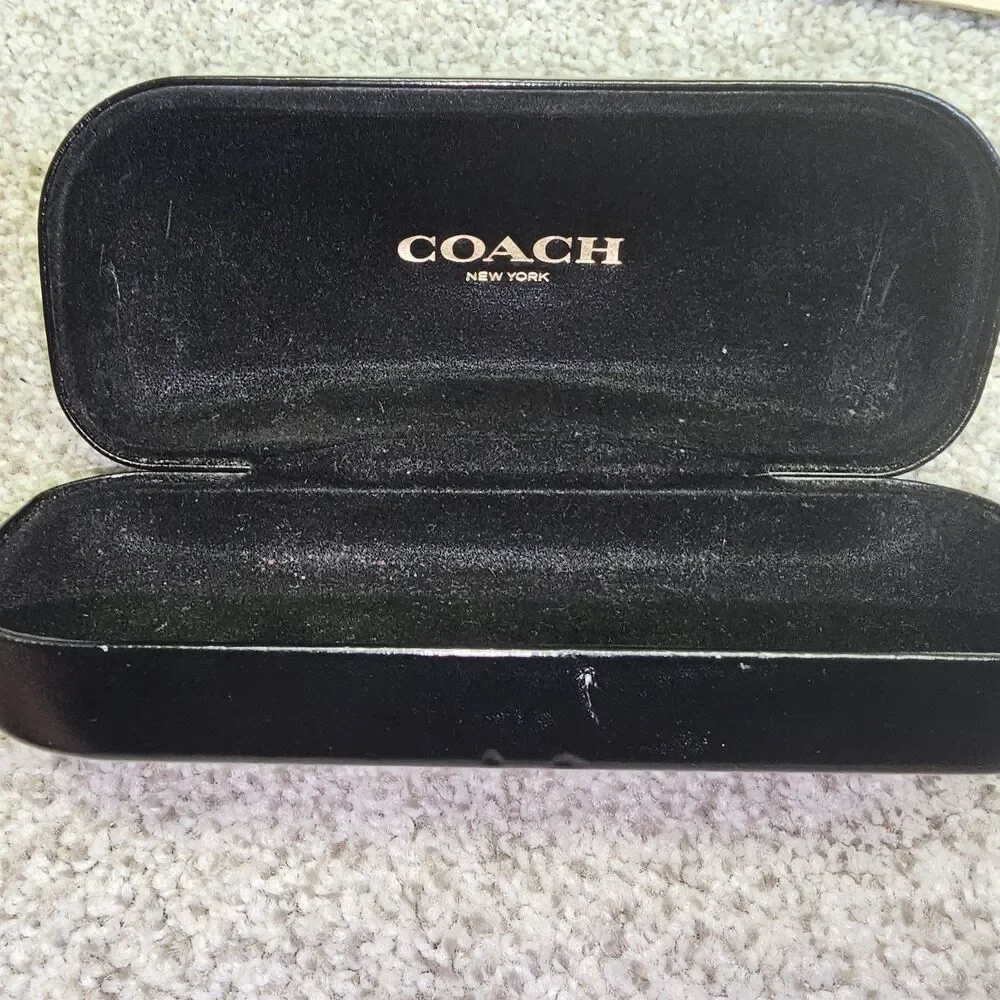 COACH New York Gloss Black‎ Sunglasses Clamshell HARD CASE ONLY - Large